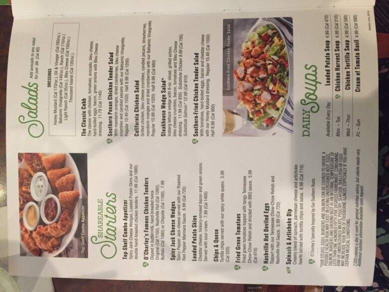 O'Charley's - Chester, VA menu_pic