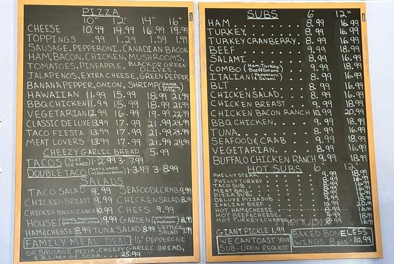 P J's Pizza - Watertown, WI menu_pic