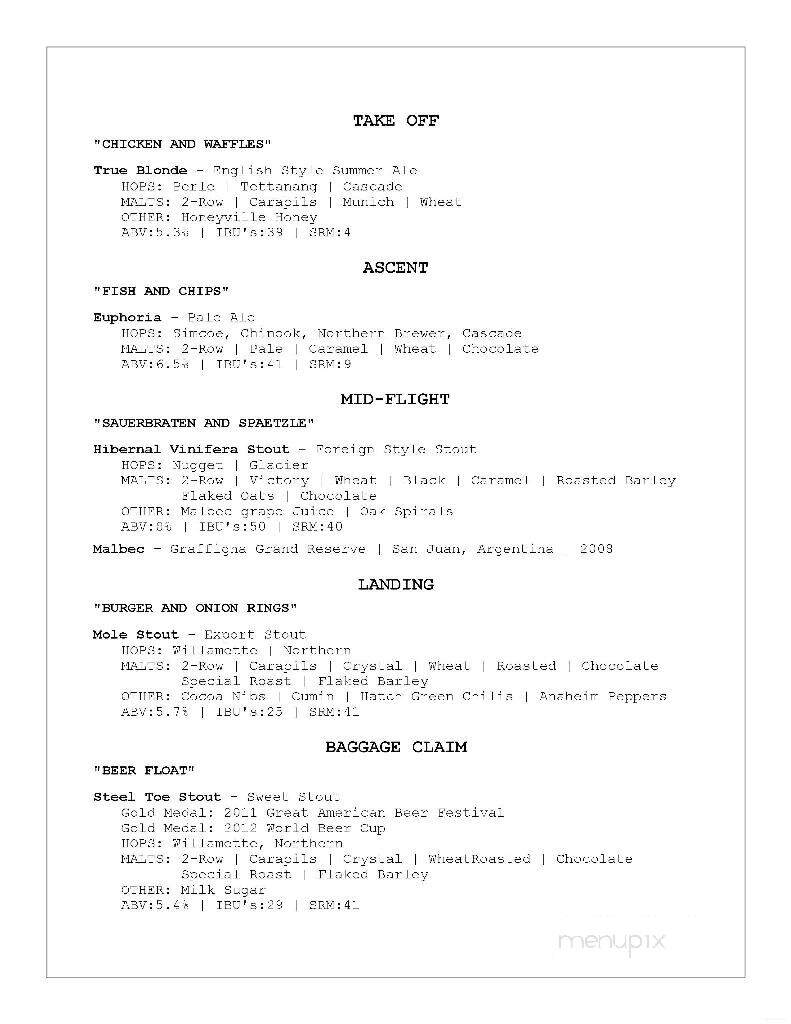 Ore House - Durango, CO menu_pic