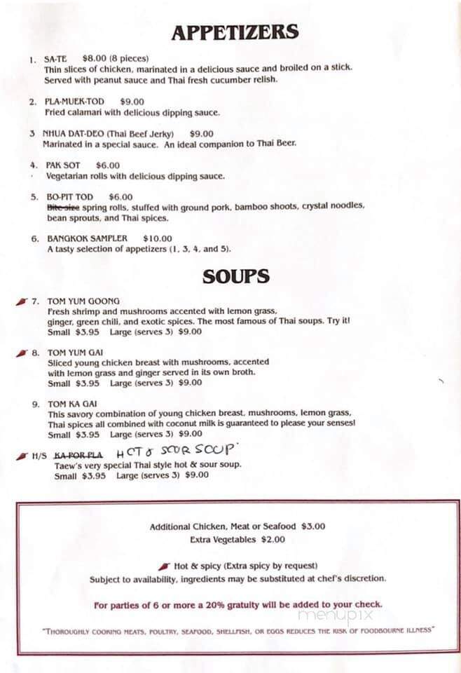Bangkok - Danbury, CT menu_pic