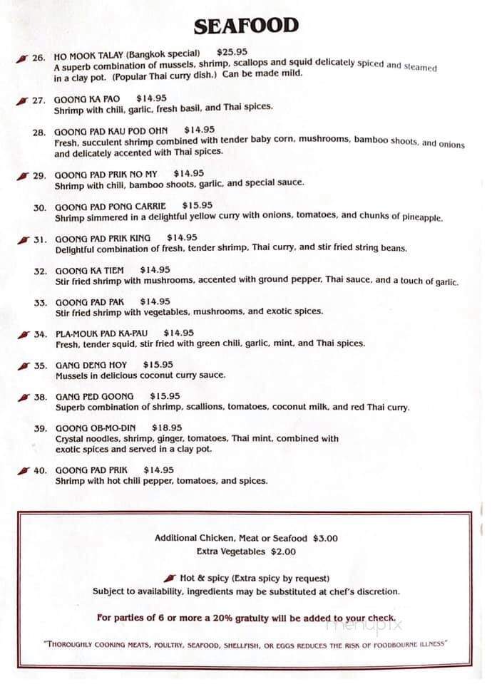 Bangkok - Danbury, CT menu_pic