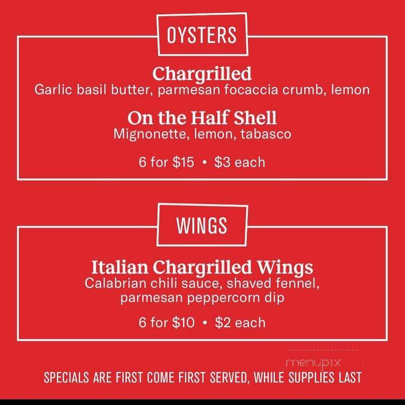 Sally's Apizza - New Haven, CT menu_pic