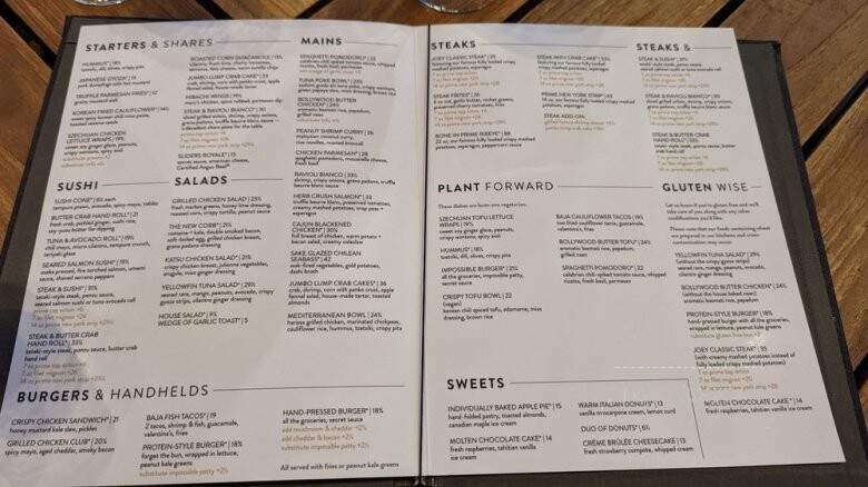 JOEY Woodland Hills - Los Angeles, CA menu_pic