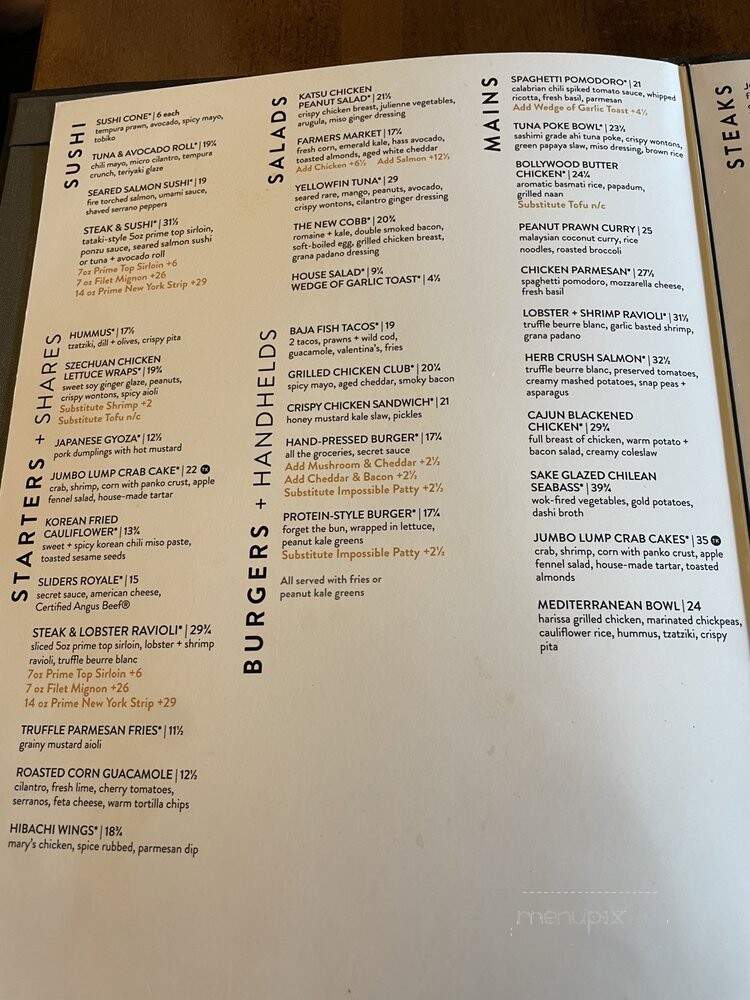 JOEY Woodland Hills - Los Angeles, CA menu_pic