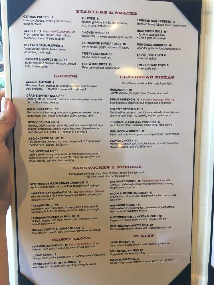 Finney's Crafthouse - Westlake Village, CA menu_pic