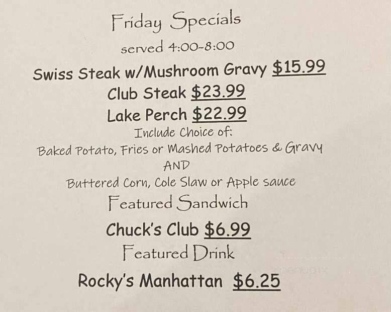 The Village Grill & Patio - Oak Harbor, OH menu_pic