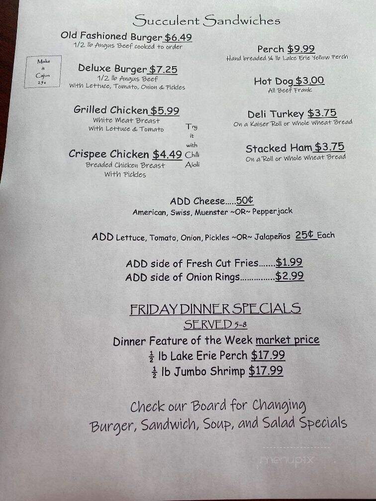 The Village Grill & Patio - Oak Harbor, OH menu_pic