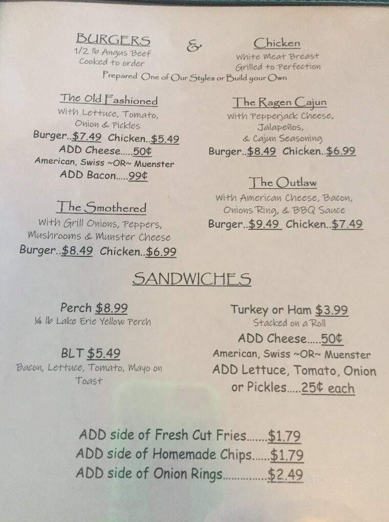 The Village Grill & Patio - Oak Harbor, OH menu_pic