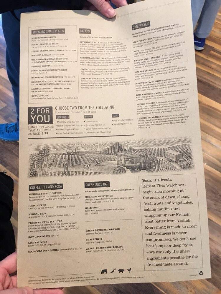 First Watch - Shreveport, LA menu_pic