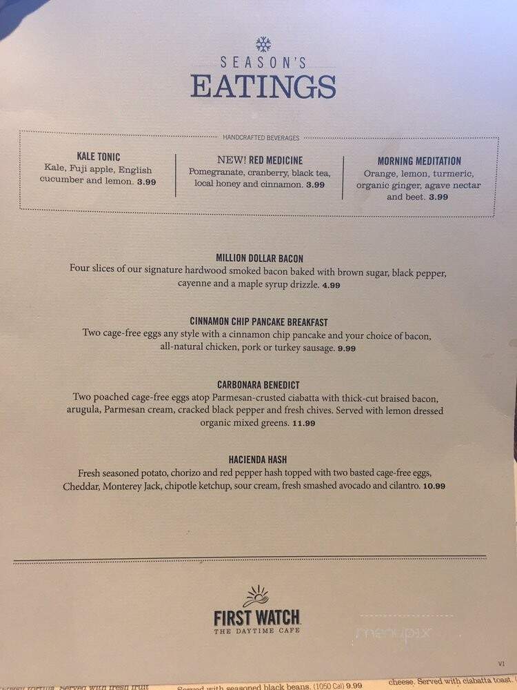 First Watch - Shreveport, LA menu_pic