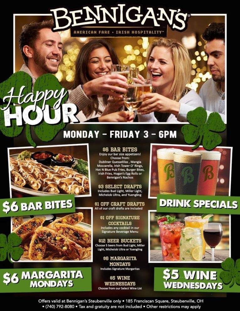 Bennigan's - Steubenville, OH menu_pic