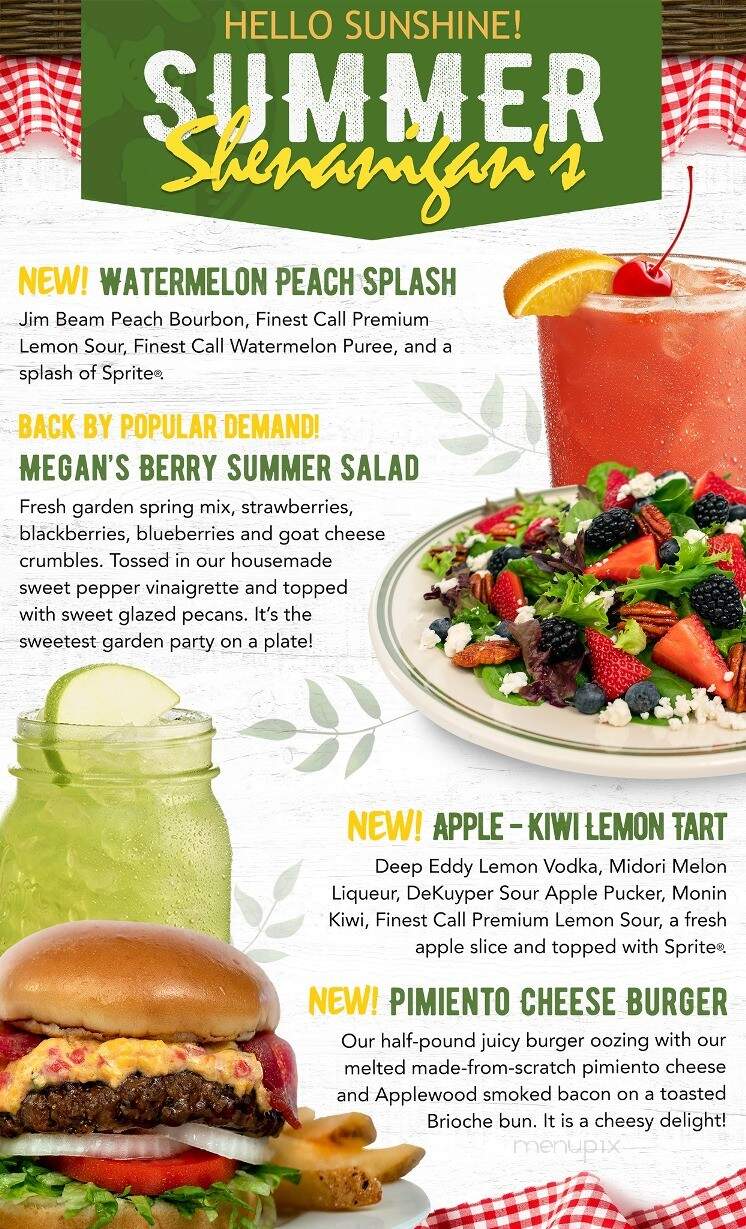 Bennigan's - Steubenville, OH menu_pic