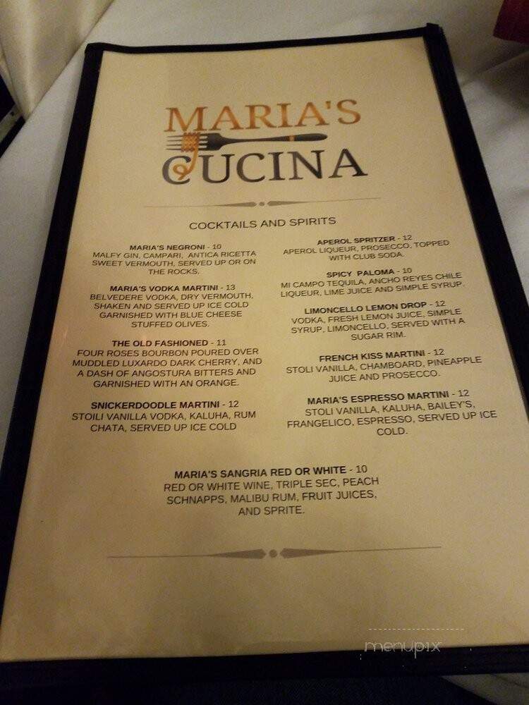 Maria's Cucina - Providence, RI menu_pic