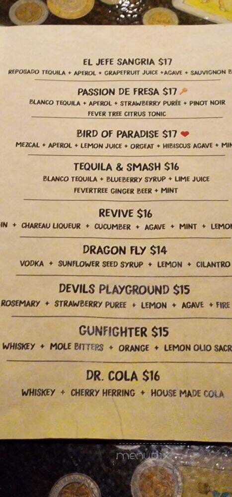 Mas Por Favor Taqueria y Tequila - Las Vegas, NV menu_pic