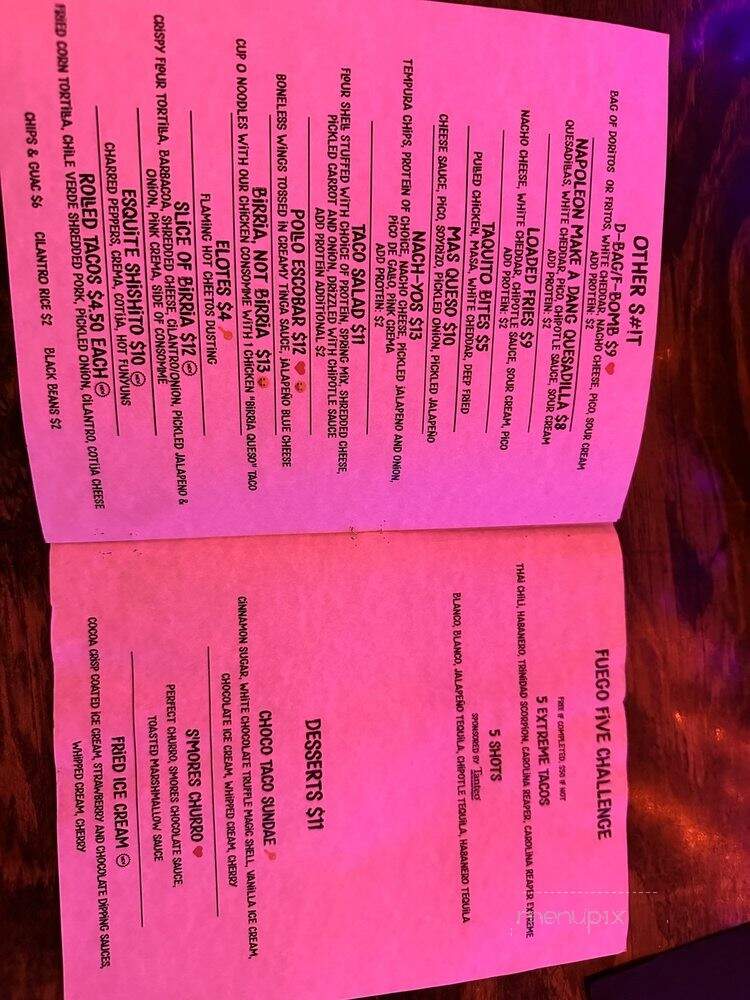 Mas Por Favor Taqueria y Tequila - Las Vegas, NV menu_pic