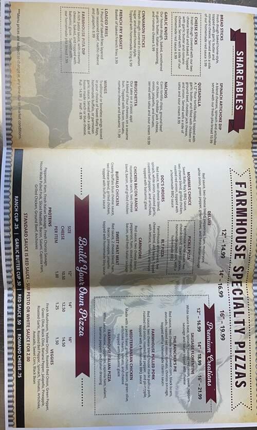 Michigan Farmhouse Pizza - Clarksville, MI menu_pic
