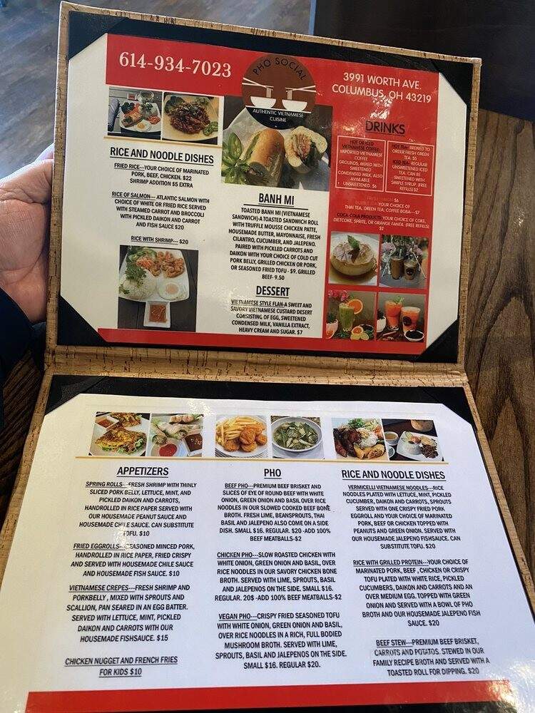 Pho Social - Columbus, OH menu_pic