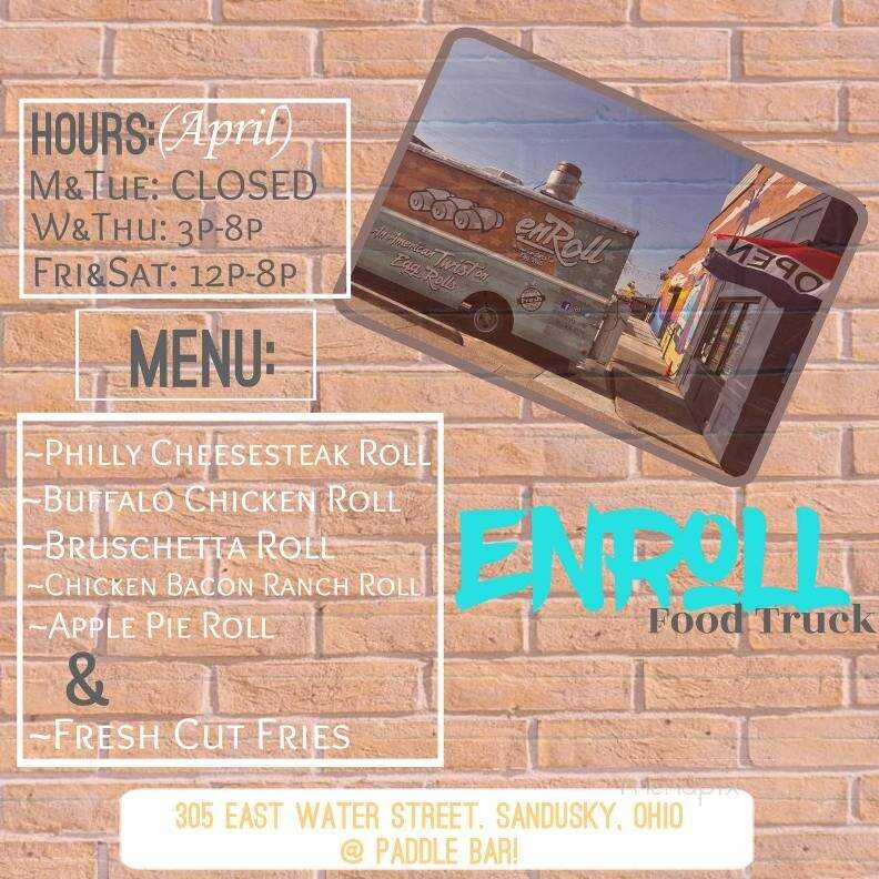 EnRoll Food Truck - Sandusky, OH menu_pic