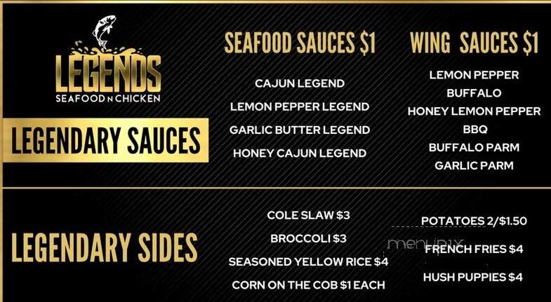 Legends Seafood N Chicken - Eastlake, OH