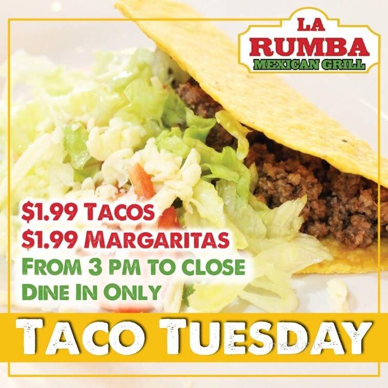 La Rumba Mexican Grill - Henderson, LA menu_pic