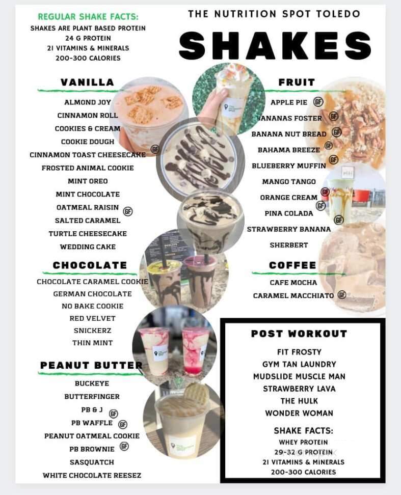 The Nutrition Spot - Toledo, OH menu_pic