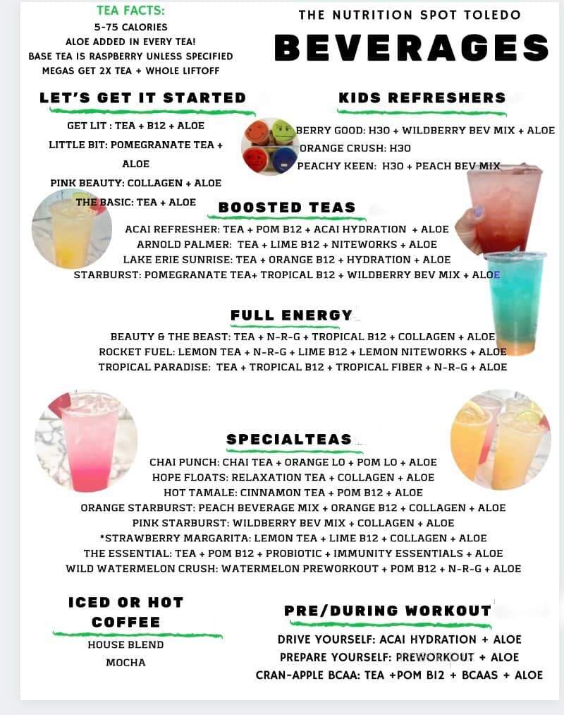The Nutrition Spot - Toledo, OH menu_pic
