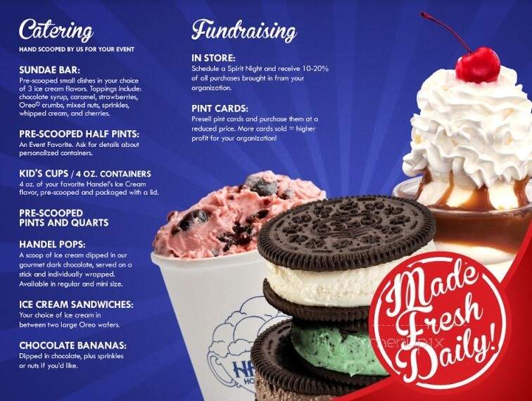 Handel's Homemade Ice Cream - Plains, PA menu_pic
