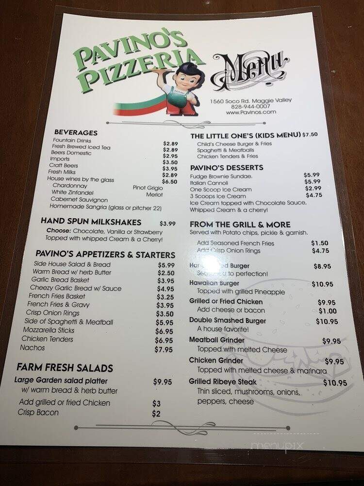 Pavino's Italian Bistro and Pizzeria - Maggie Valley, NC