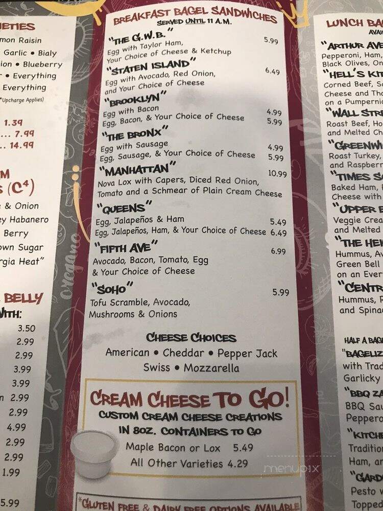 Brew Za Bagels - Venice, FL menu_pic
