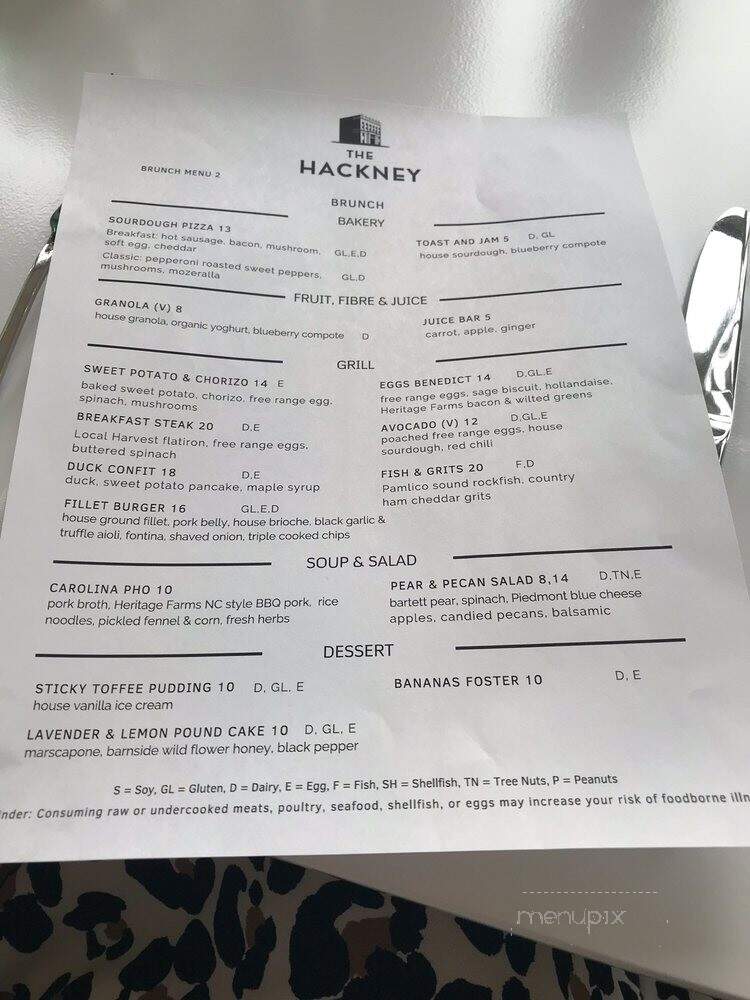 The Hackney - Washington, NC menu_pic