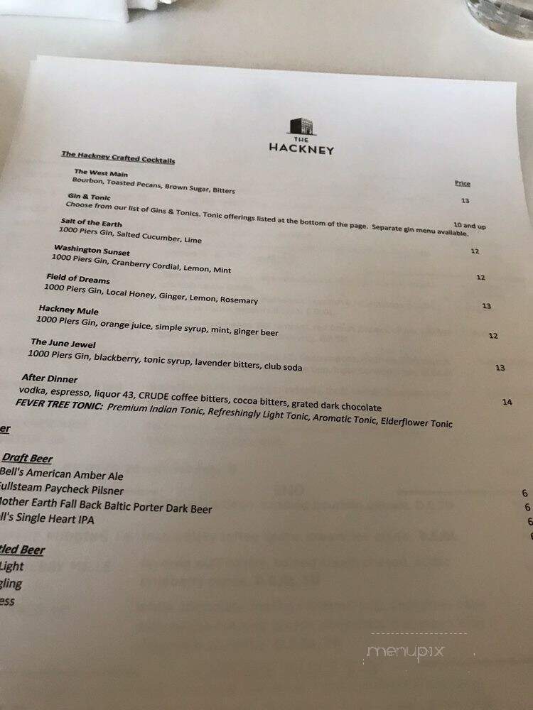 The Hackney - Washington, NC menu_pic