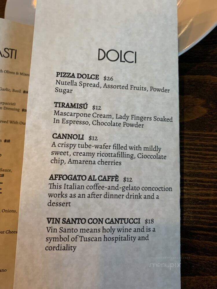 Baonecci Ristorante - Frisco, TX menu_pic