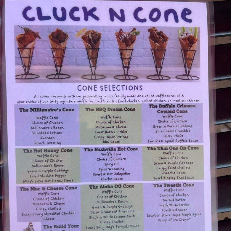 Cluck N Cone - Roseville, CA menu_pic