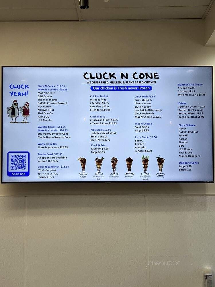Cluck N Cone - Roseville, CA menu_pic