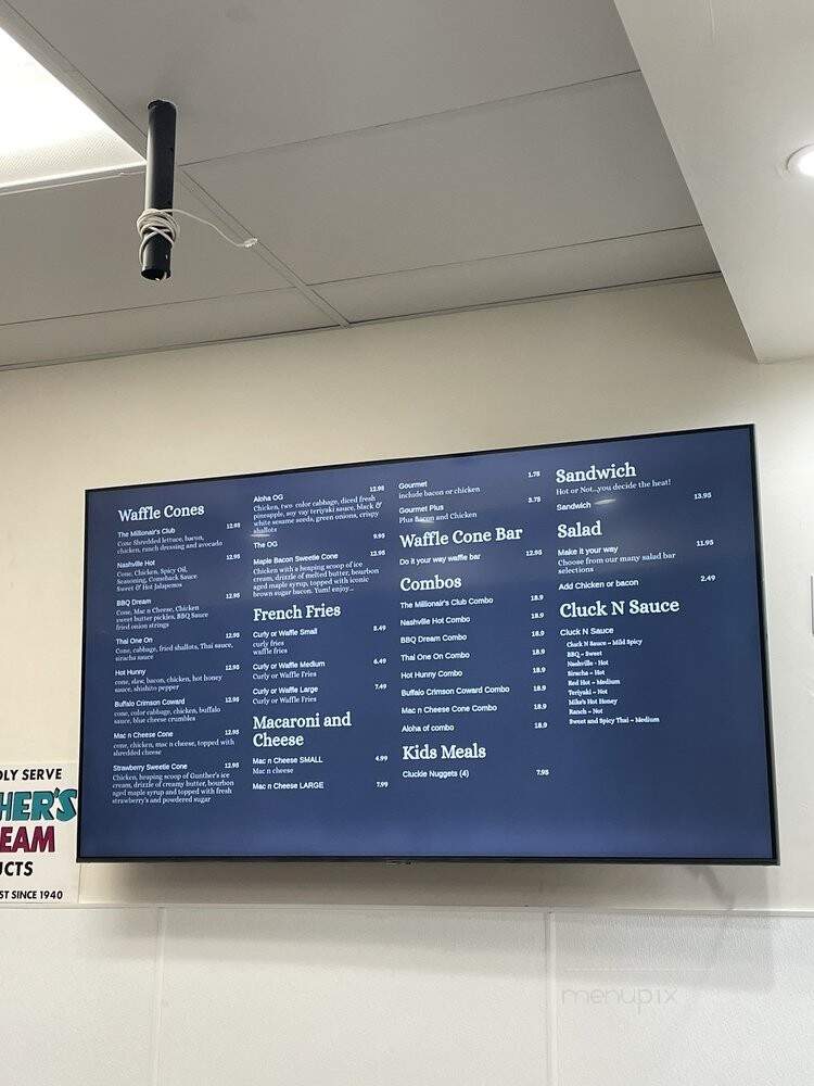 Cluck N Cone - Roseville, CA menu_pic