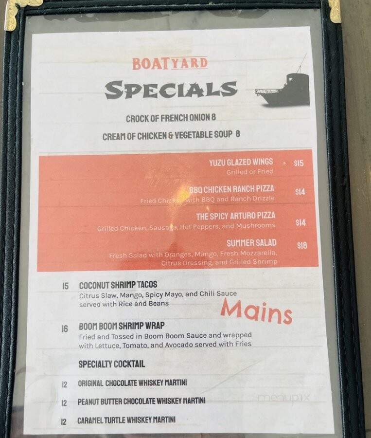 Boatyard 401 - Point Pleasant Beach, NJ menu_pic