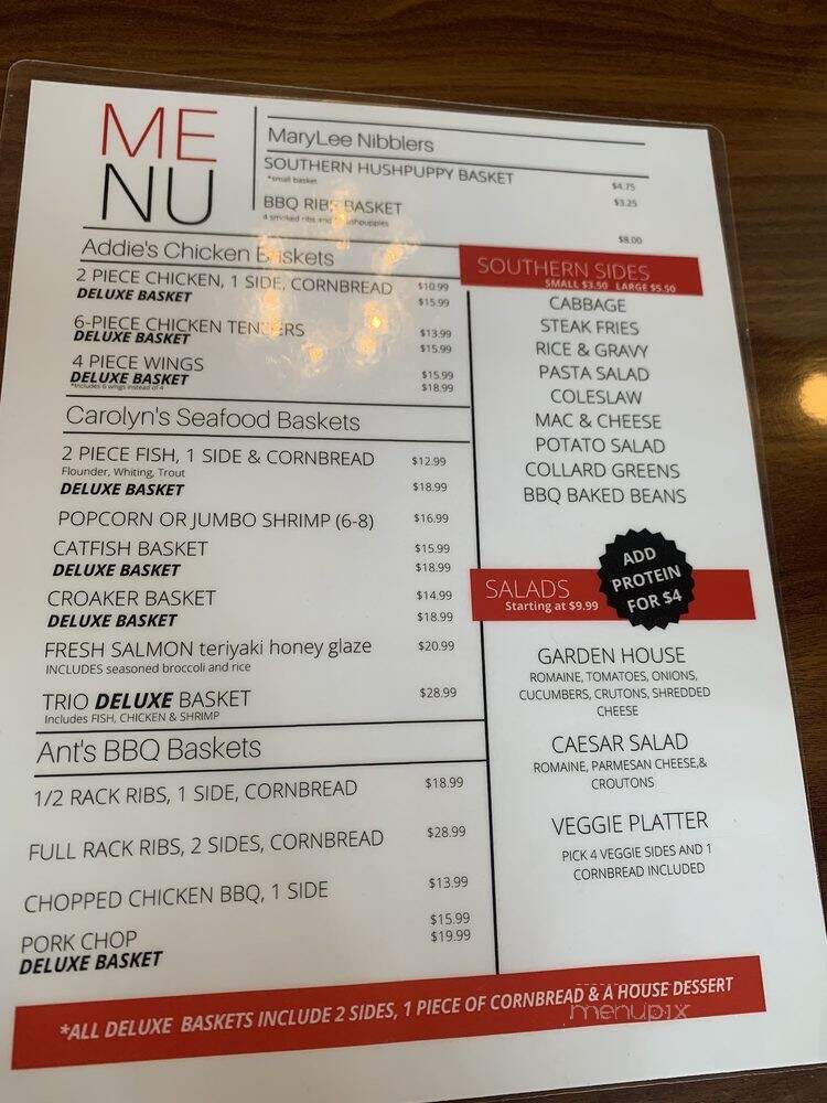 Melvins at Riverside - Fayetteville, NC menu_pic