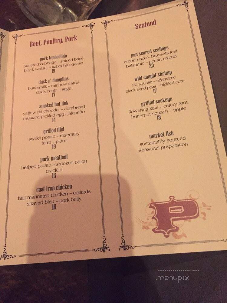 Principle Food & Drink - Kalamazoo, MI menu_pic