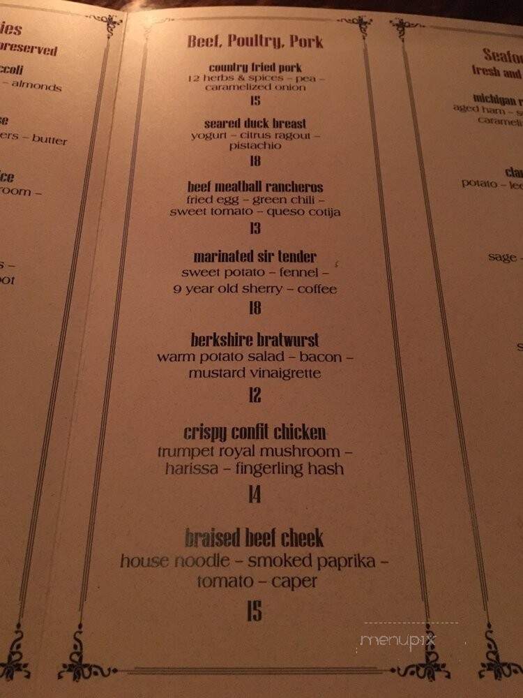 Principle Food & Drink - Kalamazoo, MI menu_pic