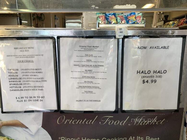Oriental Food Market - Concord, CA menu_pic