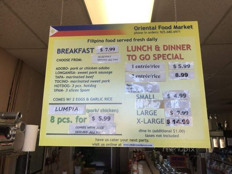 Oriental Food Market - Concord, CA menu_pic