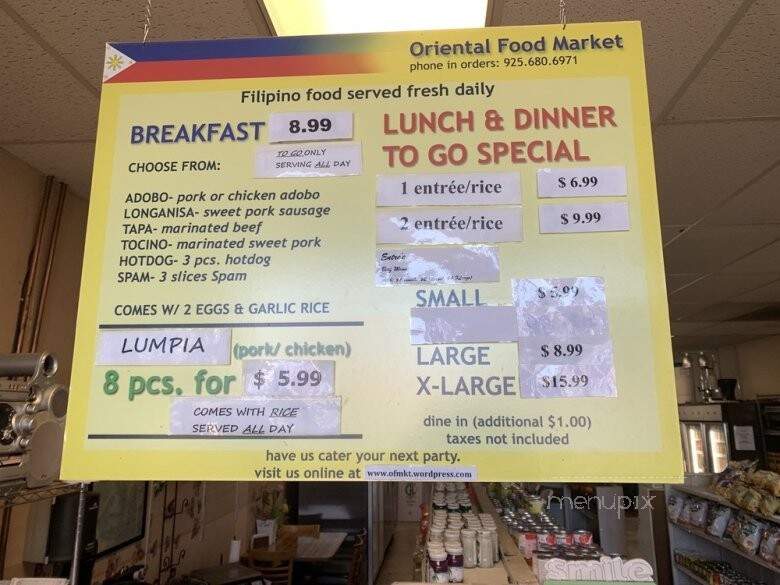 Oriental Food Market - Concord, CA menu_pic