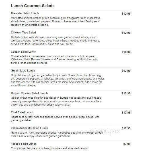 Brewster Restaurant - Vineland, NJ menu_pic