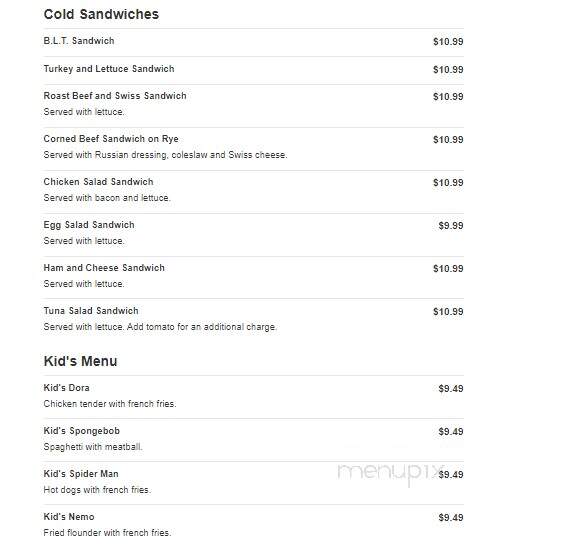 Brewster Restaurant - Vineland, NJ menu_pic