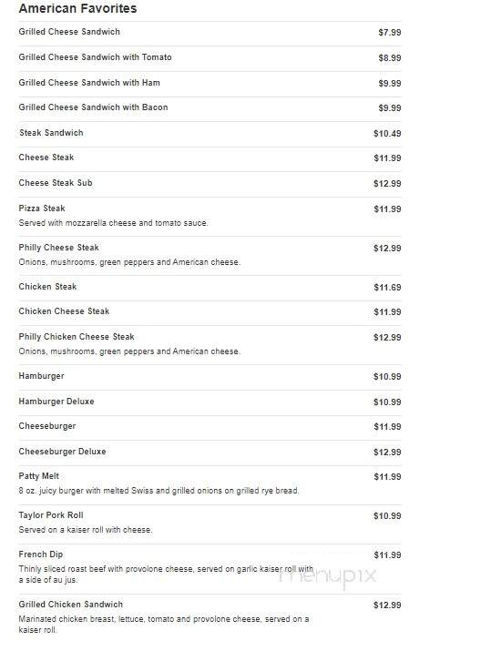 Brewster Restaurant - Vineland, NJ menu_pic