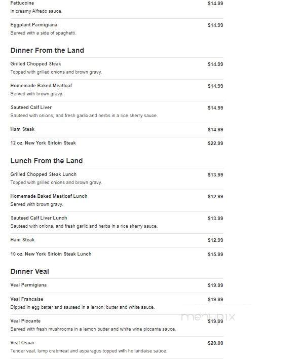 Brewster Restaurant - Vineland, NJ menu_pic