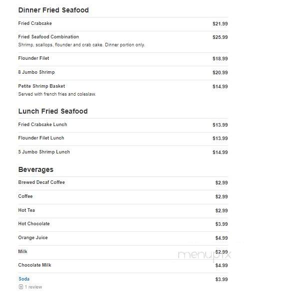 Brewster Restaurant - Vineland, NJ menu_pic