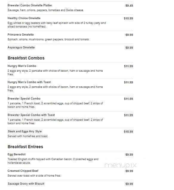 Brewster Restaurant - Vineland, NJ menu_pic