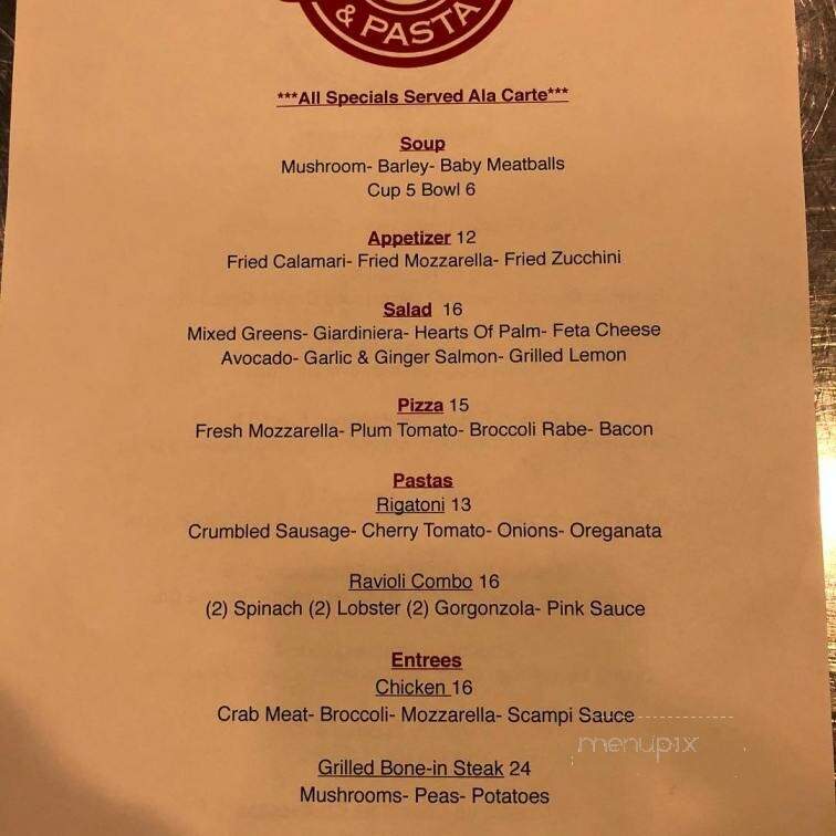 Capri Pizza - Tarrytown, NY menu_pic