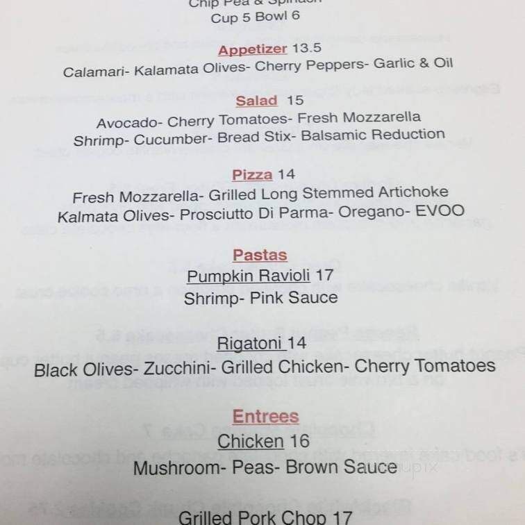Capri Pizza - Tarrytown, NY menu_pic